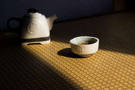 茶艺茶具摄影图