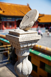 北京龙庆峡景点摄影照片_古代晷面摄影图