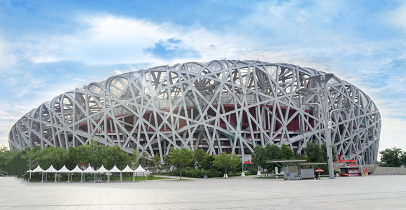 七天摄影照片_北京鸟巢建筑摄影图