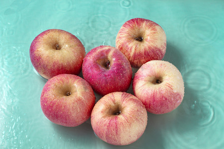静物果实苹果红色苹果水果摄影图配图