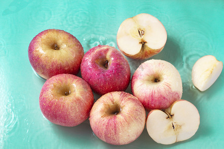 静物蔬果新鲜苹果苹果水果摄影图配图
