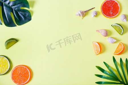 夏季水果清凉水果绿植摄影图配图
