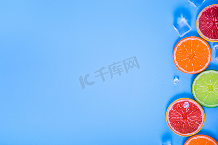 夏季水果清爽水果美食摄影图配图