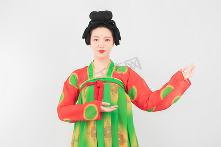 古装白天侍女室内唐朝摄影图配图