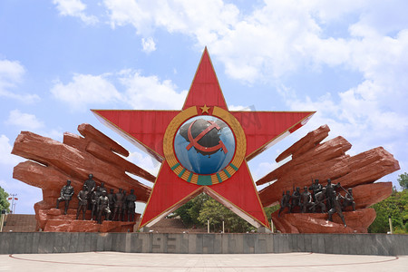 党摄影照片_江西瑞金红色地标红军长征出发地红色旅游摄影图配图