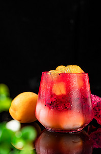 水果冷饮果汁夏日饮品摄影图配图