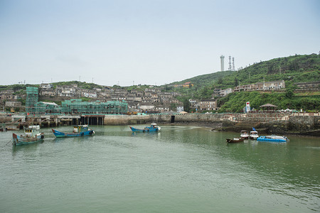 北岐滩涂摄影照片_海岛渔村下午渔村海岛无摄影图配图