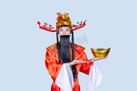 拜年手势