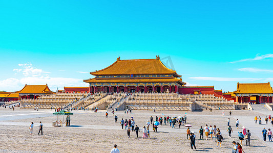 大气北京紫禁城故宫金銮殿太和殿