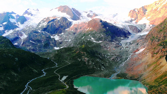 壮丽山川湖泊美景雪山实拍