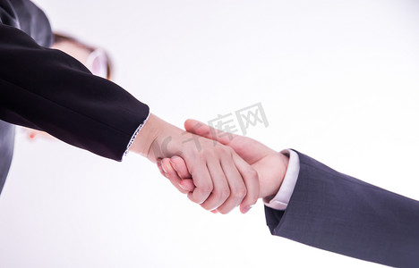 手势手握手合作商务摄影图配图
