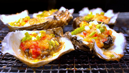烤生蚝烤生蚝摄影图片-烤生蚝烤生蚝摄影作品-千库网