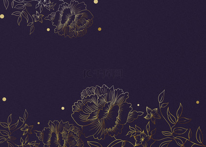 紫色植物花卉背景图片_紫色韩国花纹背景
