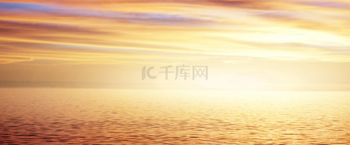 夕阳海洋背景背景图片_唯美夕阳下大海背景