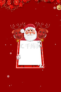 商场促销活动海报背景图片_约惠圣诞商场促销海报