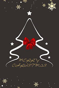圣诞狂欢狂欢背景图片_圣诞节卡片邀请函简约黑色背景