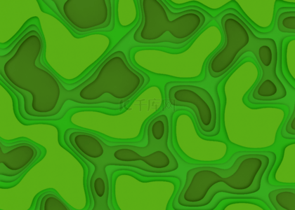 绿色剪纸风格背景图片_绿色简单剪纸风格背景