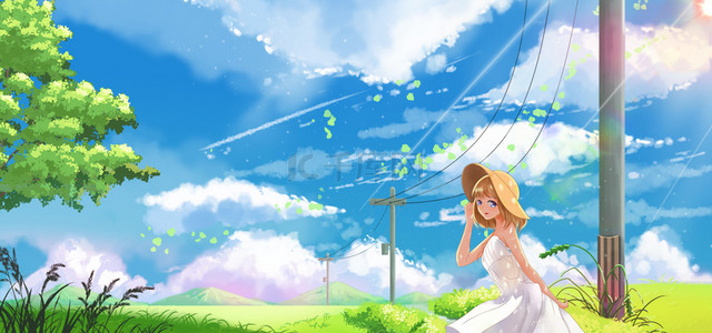 清新动漫背景背景图片-清新动漫背景背景素材图片-千库网
