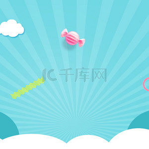 形状几何图形线条背景图片_蓝色几何线条淘宝促销小清新banner