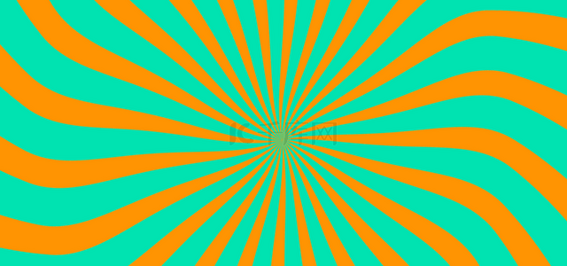 几何线条放射背景图片_绿色抽象螺纹背景