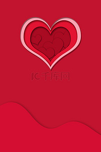 宣传爱情背景图片_情人节爱心红色浪漫宣传海报背景