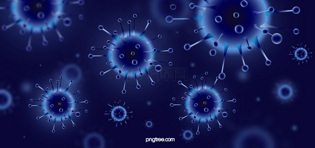感染新冠病毒背景图片_新的冠状病毒矢量背景