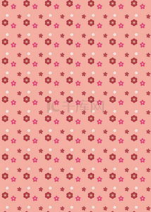 红色日式背景图片_日本樱花无缝肉粉色背景