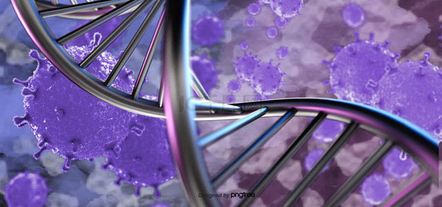 dna金属3d基因螺旋序列病毒背景
