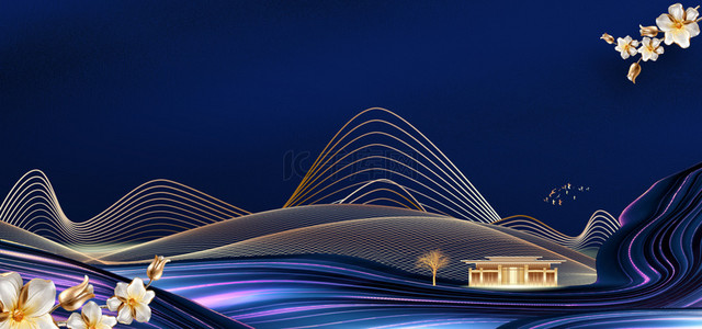 房地产海报宣传背景图片-房地产海报宣传背景素材图片-千库网