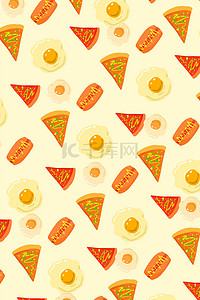 黄金榴莲披萨背景图片_披萨美食平铺底纹背景