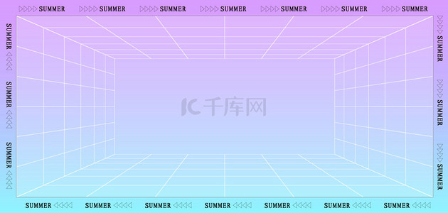 餐饮会员卡背景图片_字体边框空间网格渐变时尚背景