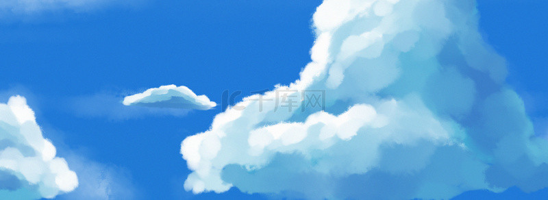 自然云朵蓝天背景图