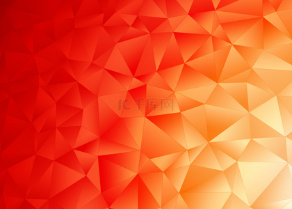 红色创意几何渐变