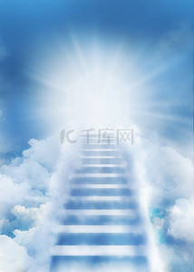 楼梯阶梯背景图片_heaven background通往天堂楼梯