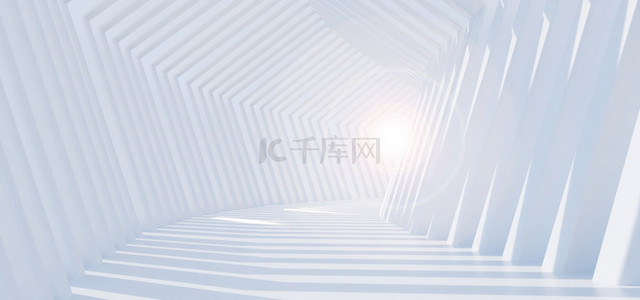 简约几何元素背景图片_建筑通道浅色c4d