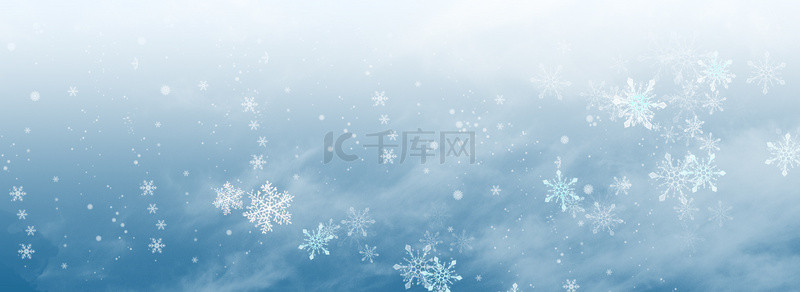 圣诞背景背景图片_简约冬天雪花文艺背景