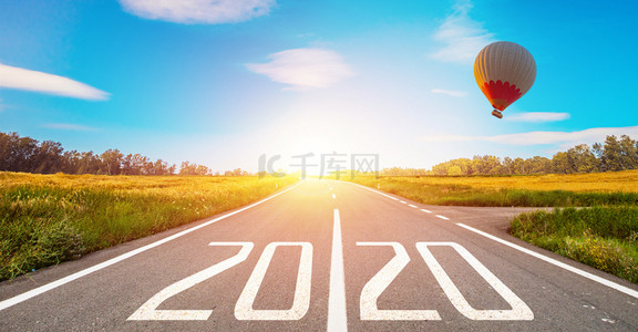 光效2020背景图片_企业文化2020励志背景