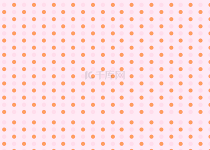 橙色圆形几何背景图片_可爱粉色圆点波点图案背景