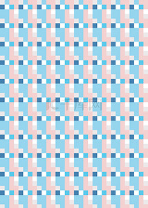 几何红蓝背景图片_复古清新蓝红白色几何无缝pattern背景