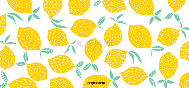省份分布背景图片_可爱柠檬叶子重复平铺pattern背景