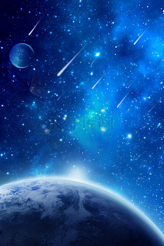 宇宙星球背景图片_星球商务科技地球星空背景