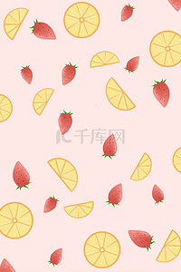 夏日水果背景背景图片_夏天柠檬水果平铺底纹高清背景