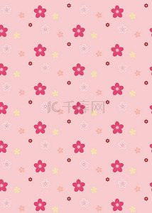 粉色和白色无缝樱花日本背景