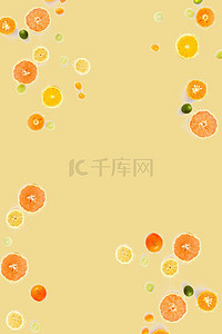 清新夏日水果背景