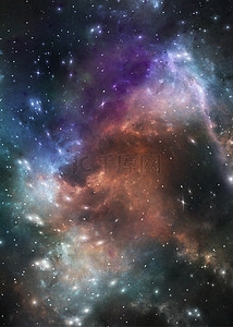 银河星云背景图片_银河抽象背景