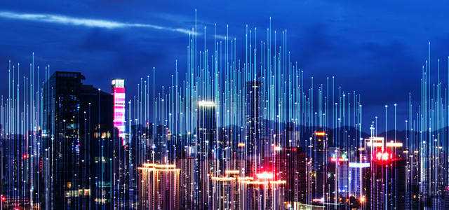 大气未来建筑背景图片_大气科技智慧城市高清背景