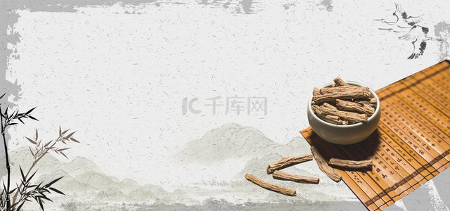 中医草药背景