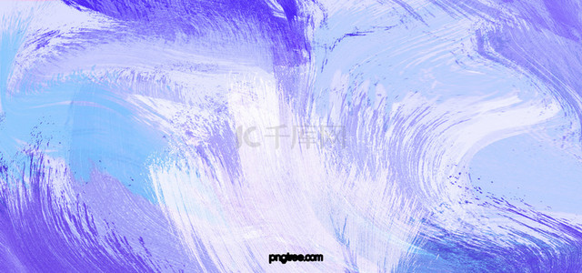 蓝色渐变笔刷背景图片_孟菲斯彩色笔刷喷溅背景渐变元素紫色蓝色