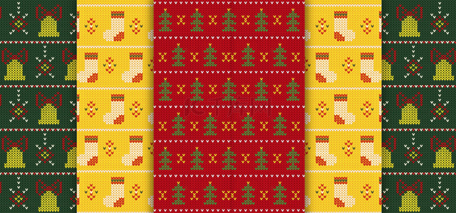 针织圣诞背景图片_圣诞节针织底纹高清背景