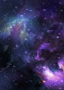 梦幻紫色宇宙背景图片_梦幻紫色抽象宇宙背景